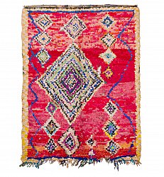 Marokkanischer Berber Teppich Boucherouite 195 x 155 cm