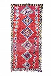 Marokkanischer Berber Teppich Boucherouite 220 x 125 cm
