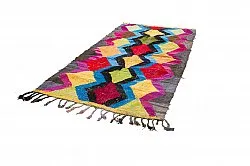 Marokkanischer Berber Teppich Boucherouite 140 x 275 cm