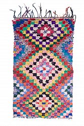 Marokkanischer Berber Teppich Boucherouite 250 x 145 cm