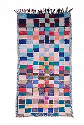 Marokkanische Berber Teppich Boucherouite 265 x 145 cm