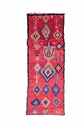 Marokkanische Berber Teppich Boucherouite 240 x 90 cm