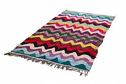 Marokkanischer Berber Teppich Boucherouite 125 x 235 cm