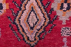 Marokkanische Berber Teppich Boucherouite 240 x 90 cm