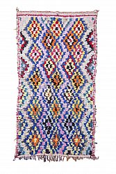 Marokkanischer Berber Teppich Boucherouite 245 x 140 cm