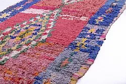 Marokkanische Berber Teppich Boucherouite 260 x 105 cm