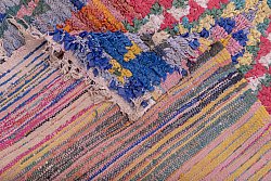 Marokkanische Berber Teppich Boucherouite 260 x 105 cm