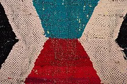 Marokkanischer Berber Teppich Boucherouite 145 x 265 cm