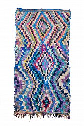 Marokkanischer Berber Teppich Boucherouite 265 x 145 cm