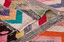 Marokkanischer Berber Teppich Boucherouite 150 x 275 cm