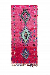 Marokkanischer Berber Teppich Boucherouite 250 x 115 cm