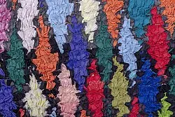 Marokkanische Berber Teppich Boucherouite 230 x 115 cm