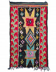 Marokkanischer Berber Teppich Boucherouite 225 x 135 cm