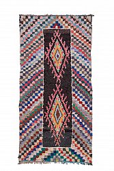 Marokkanischer Berber Teppich Boucherouite 265 x 130 cm