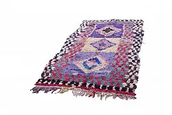 Marokkanische Berber Teppich Boucherouite 225 x 125 cm
