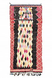 Marokkanischer Berber Teppich Boucherouite 270 x 115 cm