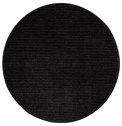Runde Teppiche - Grace (schwarz)