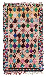 Marokkanischer Berber Teppich Boucherouite 255 x 150 cm