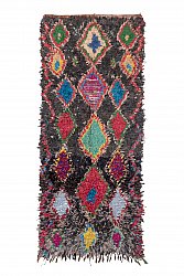 Marokkanische Berber Teppich Boucherouite 255 x 110 cm