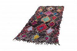 Marokkanische Berber Teppich Boucherouite 255 x 110 cm