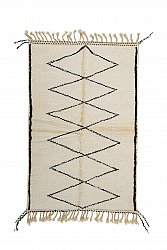 Kelim Marokkanische Berber Teppich Beni Ouarain-matta 200 x 130 cm