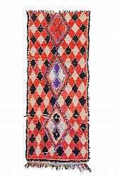 Marokkanische Berber Teppich Boucherouite 255 x 105 cm
