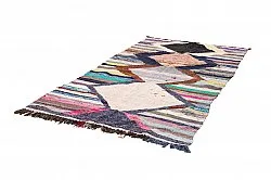 Marokkanischer Berber Teppich Boucherouite 130 x 250 cm