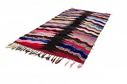 Marokkanischer Berber Teppich Boucherouite 145 x 275 cm