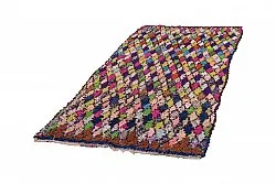 Marokkanische Berber Teppich Boucherouite 245 x 115 cm