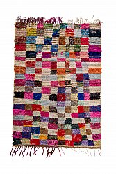 Marokkanische Berber Teppich Boucherouite 220 x 150 cm