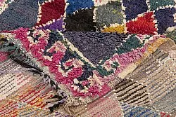 Marokkanische Berber Teppich Boucherouite 245 x 110 cm