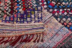 Marokkanische Berber Teppich Boucherouite 230 x 125 cm