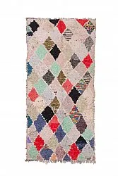 Marokkanische Berber Teppich Boucherouite 240 x 115 cm