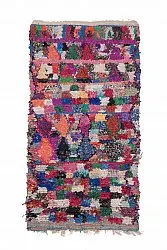 Marokkanische Berber Teppich Boucherouite 250 x 130 cm