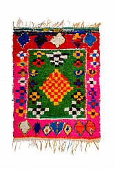Marokkanische Berber Teppich Boucherouite 190 x 160 cm