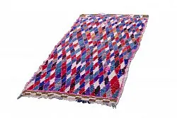 Marokkanische Berber Teppich Boucherouite 220 x 110 cm