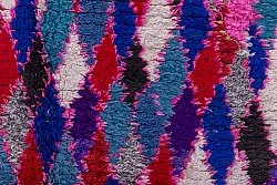Marokkanische Berber Teppich Boucherouite 220 x 110 cm