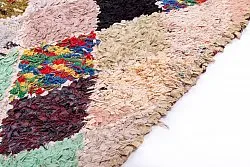 Marokkanische Berber Teppich Boucherouite 240 x 115 cm