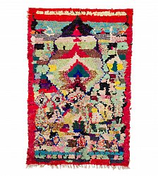 Marokkanischer Berber Teppich Boucherouite 195 x 130 cm