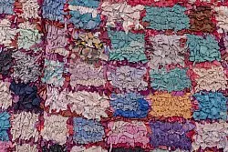 Marokkanische Berber Teppich Boucherouite 255 x 125 cm