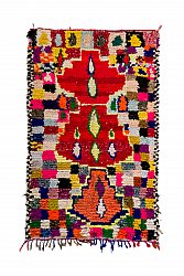 Marokkanische Berber Teppich Boucherouite 210 x 135 cm
