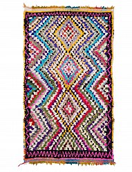 Marokkanischer Berber Teppich Boucherouite 235 x 175 cm