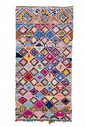 Marokkanischer Berber Teppich Boucherouite 280 x 140 cm