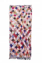 Marokkanische Berber Teppich Boucherouite 245 x 105 cm