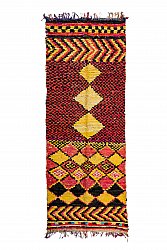 Marokkanische Berber Teppich Boucherouite 330 x 115 cm