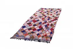 Marokkanische Berber Teppich Boucherouite 245 x 105 cm