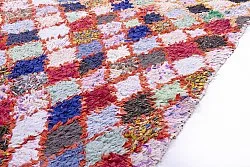 Marokkanische Berber Teppich Boucherouite 245 x 105 cm