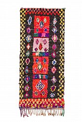 Marokkanischer Berber Teppich Boucherouite 250 x 105 cm