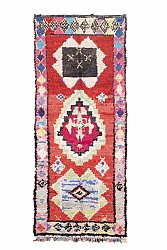 Marokkanische Berber Teppich Boucherouite 285 x 115 cm