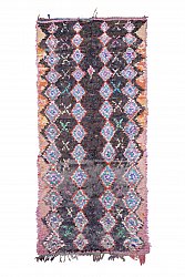 Marokkanischer Berber Teppich Boucherouite 300 x 135 cm